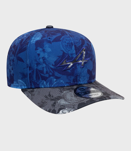 New Era Alpine Tonal Floral 9Fifty® Pre-Curve Cap - Navy