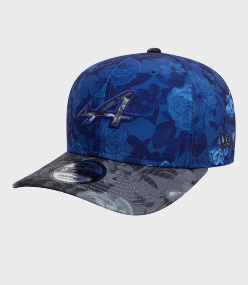 New Era Alpine Tonal Floral 9Fifty® Pre-Curve Cap - Navy