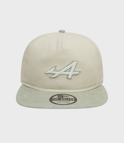 New Era Alpine Acid Wash Golfer Cap - White