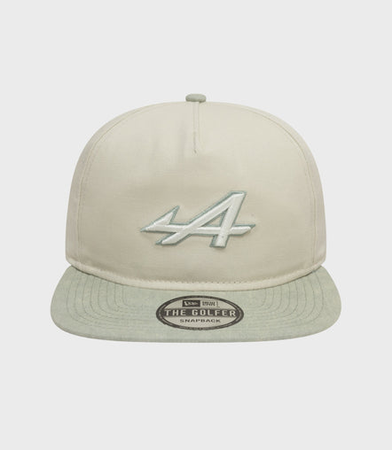 New Era Alpine Acid Wash Golfer Cap - White