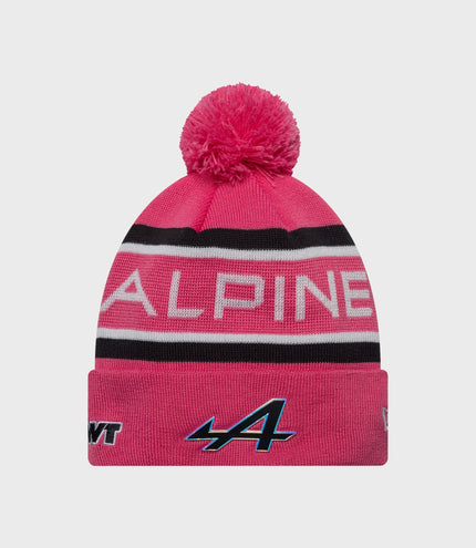 New Era Rep Team Cuff Knit Junior Pop Cap - Pink