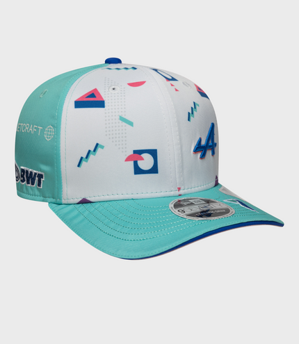 New Era Eo Miami 9Seventy Stretch Snap  Cap - White