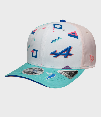 New Era Eo Miami 9Seventy Stretch Snap  Cap - White