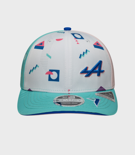 New Era Eo Miami 9Seventy Stretch Snap  Cap - White
