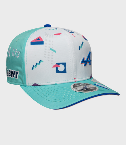 Nouvelle ère Pierre Gasly Miami 9Seving Stretch Snap Snap Cap - blanc