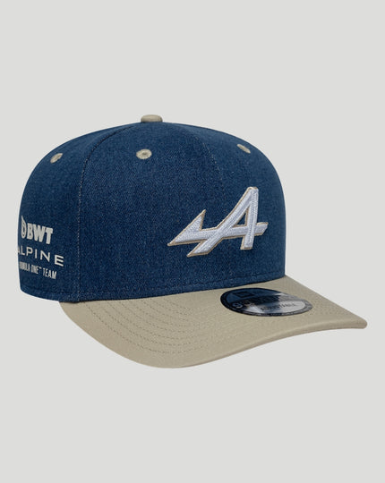 New Era x BWT Alpine Formula One Team Austin 9SEVENTY Stretch-Snap Cap- Navy