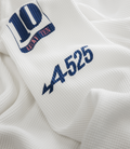 BWT Alpine Formula One Team x Duke and Dexter Unisex Vintage White Waffle Long-Sleeve
