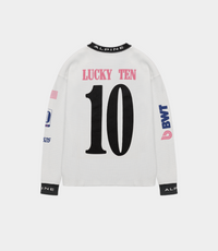 BWT Alpine Formula One Team x Duke and Dexter Unisex Vintage White Waffle Long-Sleeve