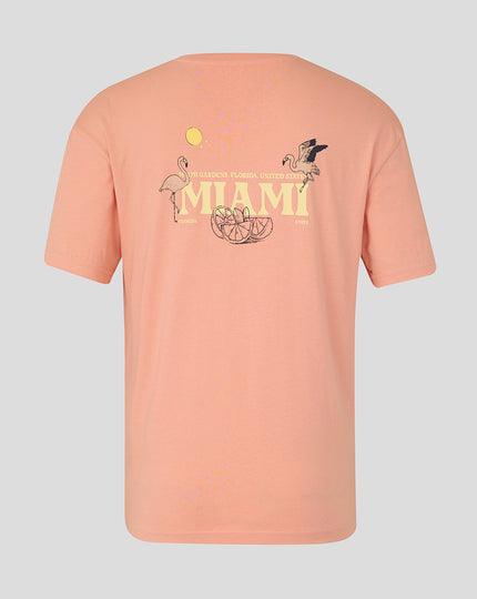 Unisex Miami Graphic T-Shirt – Coral Pink