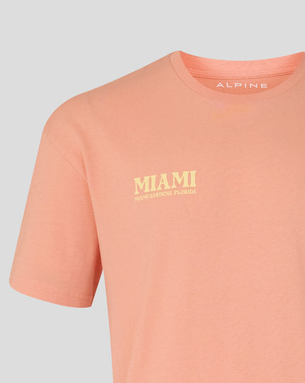 Unisex Miami Graphic T-Shirt – Coral Pink