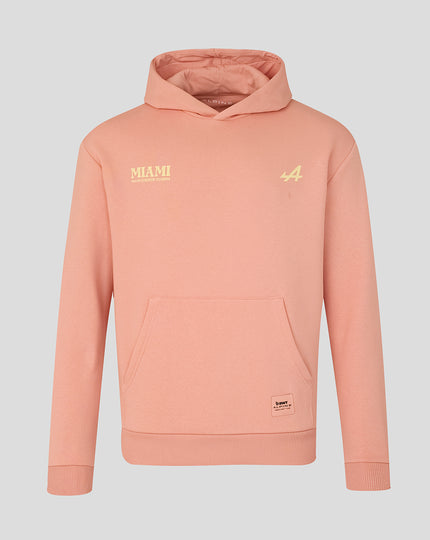 BWT Alpine Formula One Team Miami Graphic Hoodie – Coral Pink