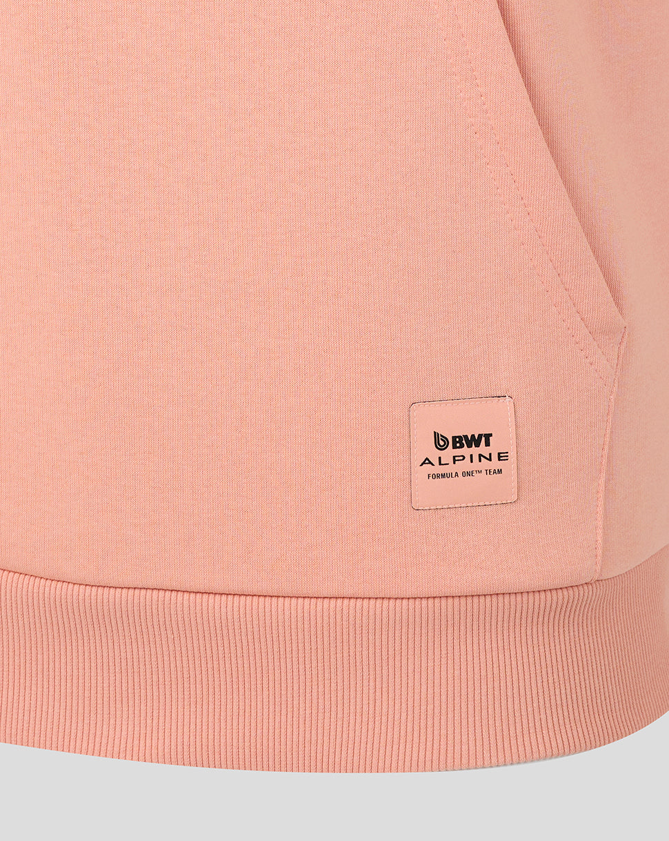 Sweat à capuche graphique BWT Alpine Formula One Team – Rose corail
