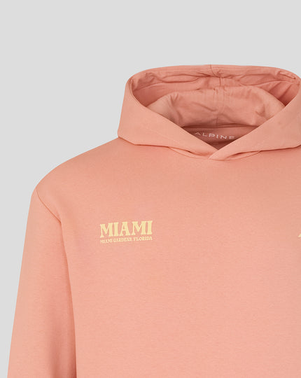 BWT Alpine Formula One Team Miami Graphic Hoodie – Coral Pink
