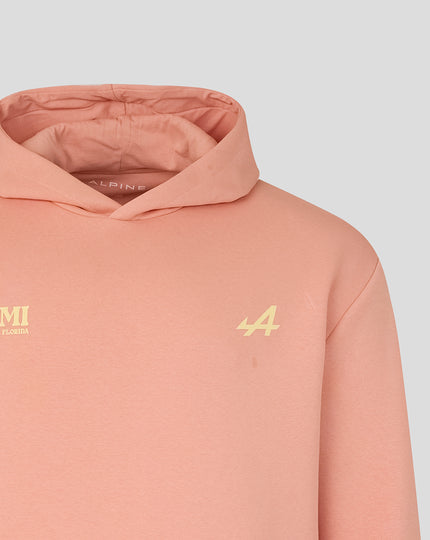 BWT Alpine Formula One Team Miami Graphic Hoodie – Coral Pink