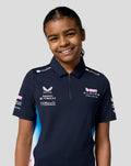 BWT Alpine Formula One Team Official Junior Polo Shirt - Navy