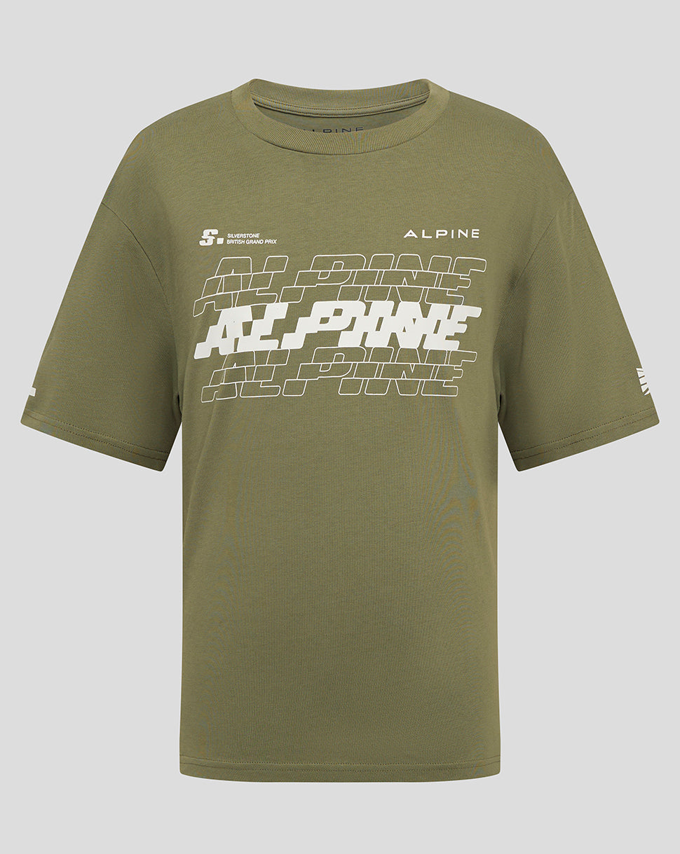 BWT ALPINE FORMULA ONE TEAM SILVERSTONE JUNIOR T-SHIRT - GREEN
