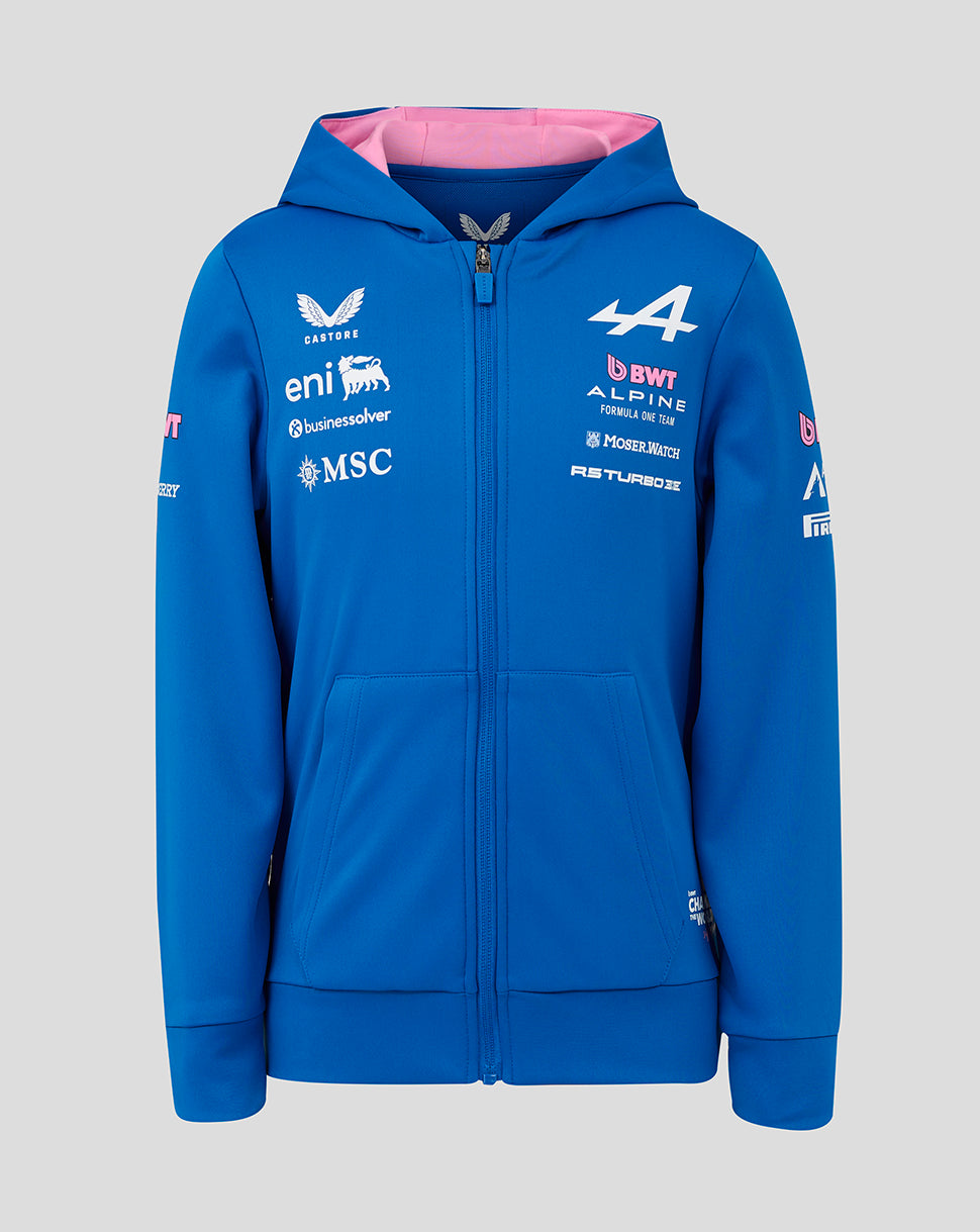 Sweat à capuche zippé officiel junior Alpine Formula One Team