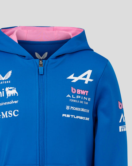 Official Junior BWT Alpine Formula One Team Zip Hoodie