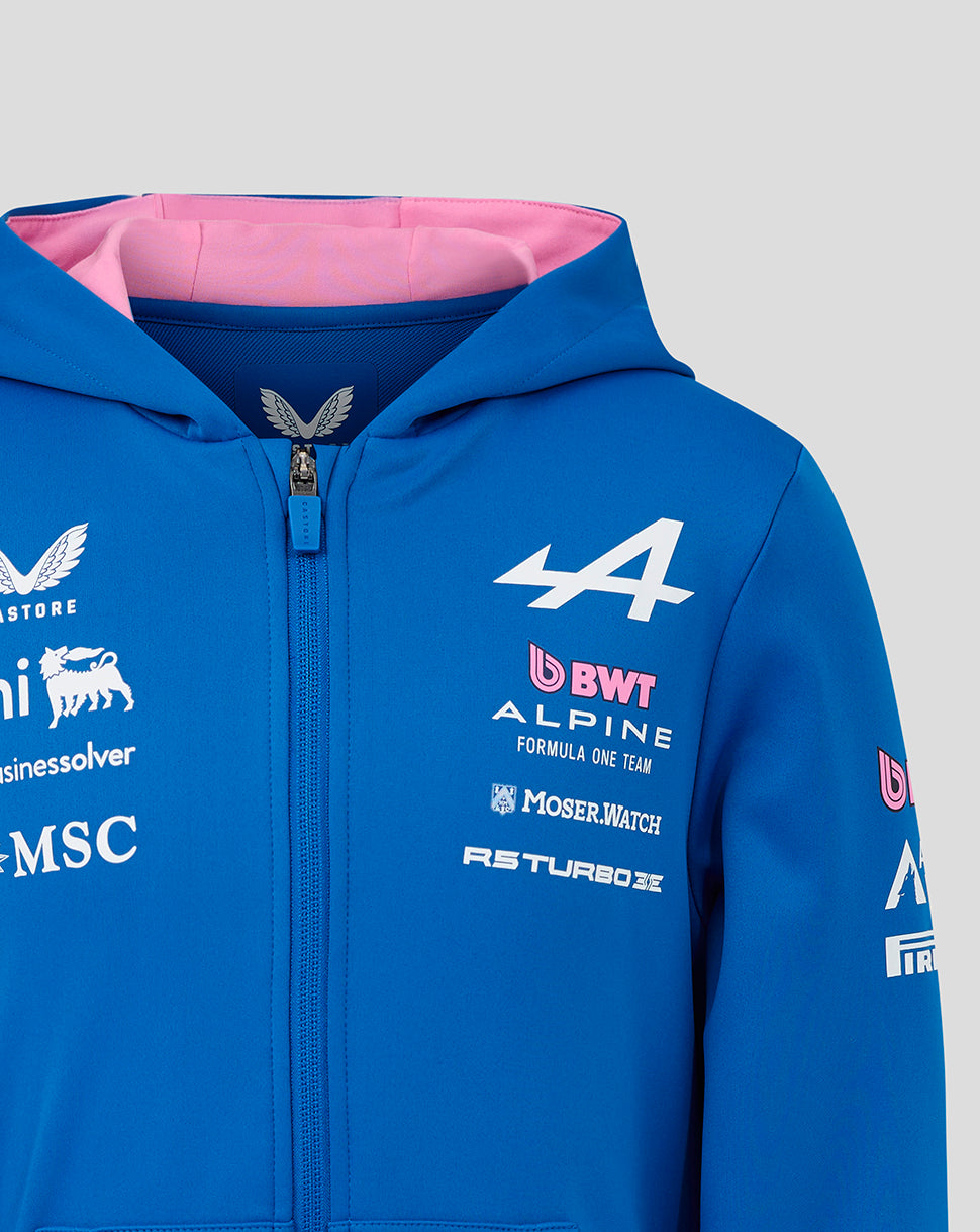 Sweat à capuche zippé officiel junior Alpine Formula One Team