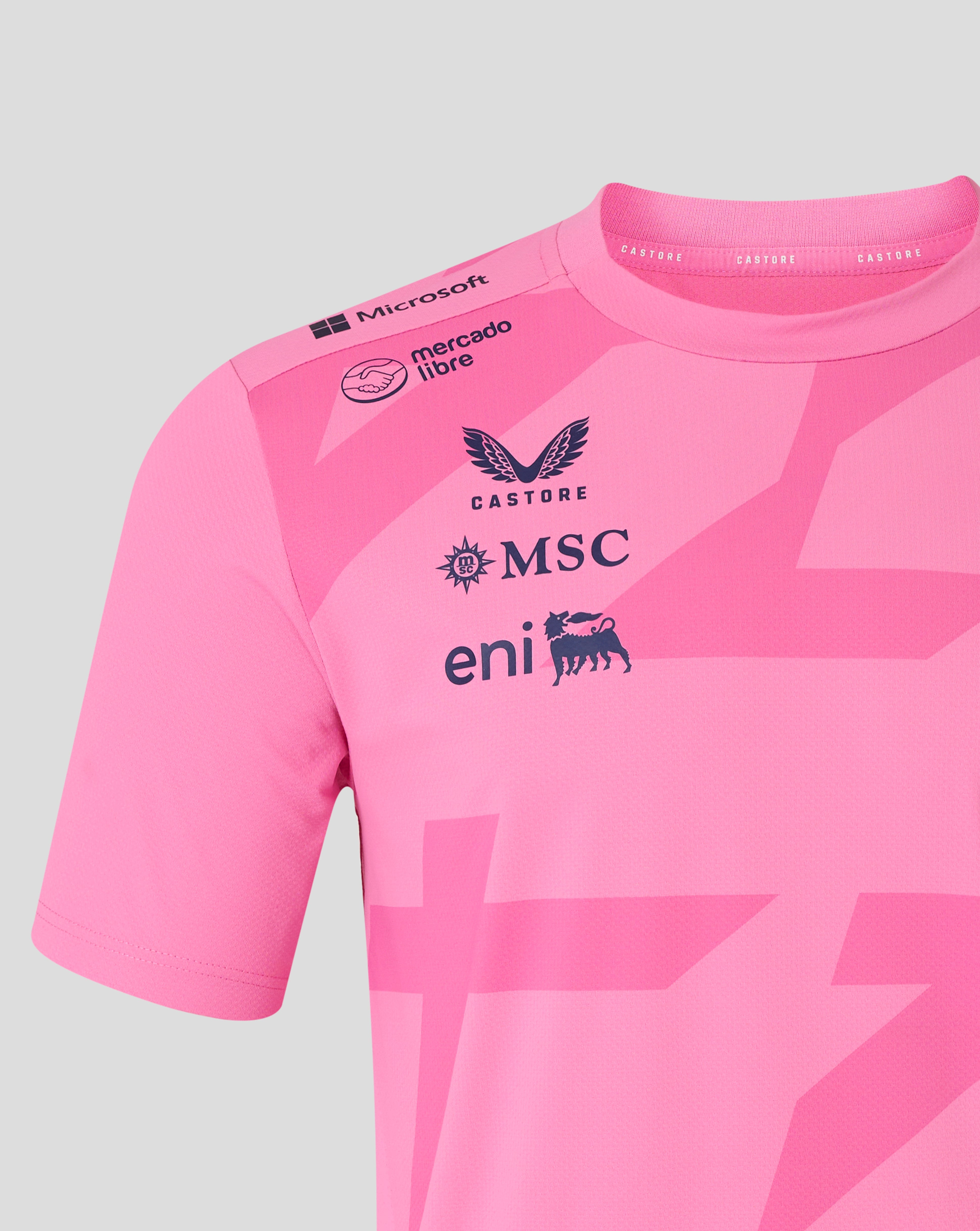 BWT Alpine Formula One Team Men's Pierre Gasly Official Driver T-Shirt - Pink