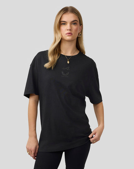 BWT Alpine Formula One Team Unisex Dual Brand Black on Black T-Shirt