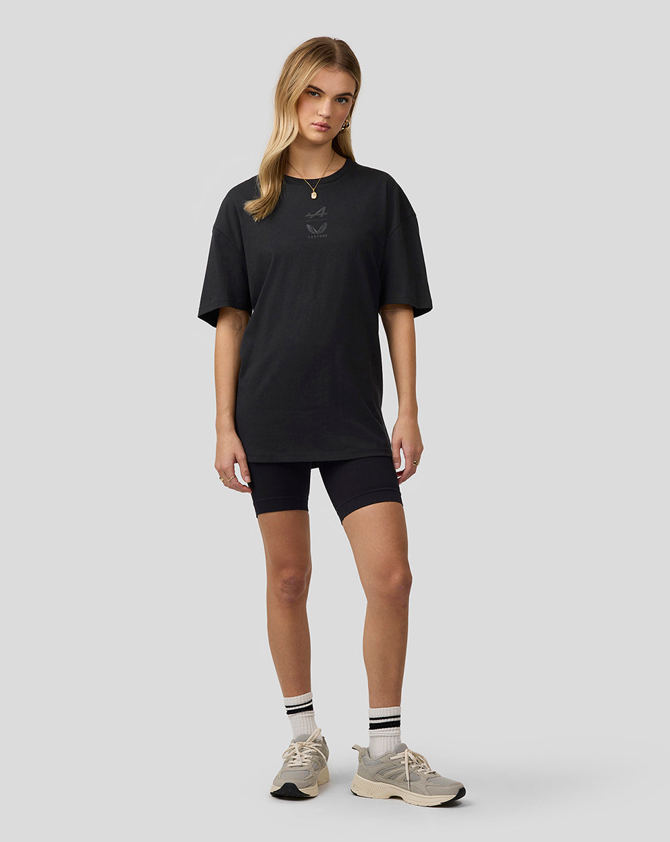 BWT Alpine Formula One Team Unisex Dual Brand Black on Black T-Shirt