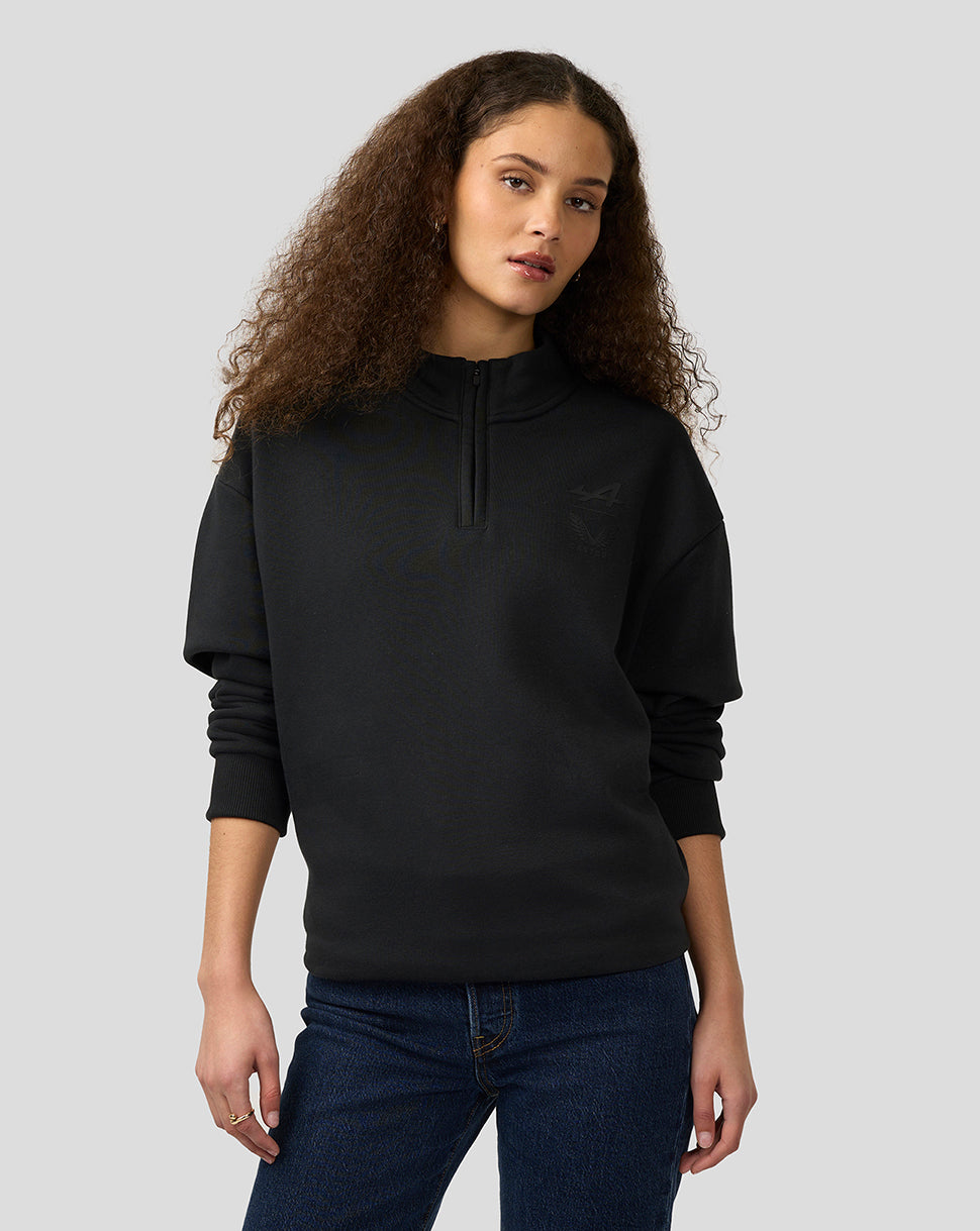 BWT Alpine Formula One Team’s Unisex Dual Brand Quarter Zip Long-Sleeved Top