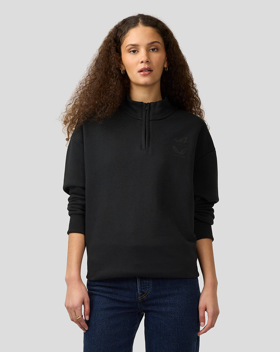 BWT Alpine Formula One Team’s Unisex Dual Brand Quarter Zip Long-Sleeved Top