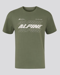BWT ALPINE FORMULA ONE TEAM SILVERSTONE OVERSIZED T-SHIRT UNISEX - GREEN