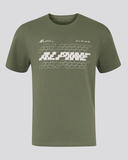 BWT ALPINE FORMULA ONE TEAM SILVERSTONE OVERSIZED T-SHIRT UNISEX - GREEN