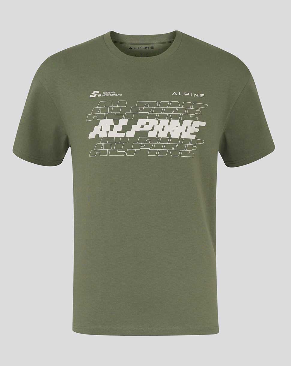 BWT ALPINE FORMULA ONE TEAM SILVERSTONE OVERSIZED T-SHIRT UNISEX - GREEN