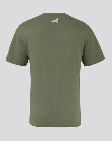 BWT ALPINE FORMULA ONE TEAM SILVERSTONE OVERSIZED T-SHIRT UNISEX - GREEN