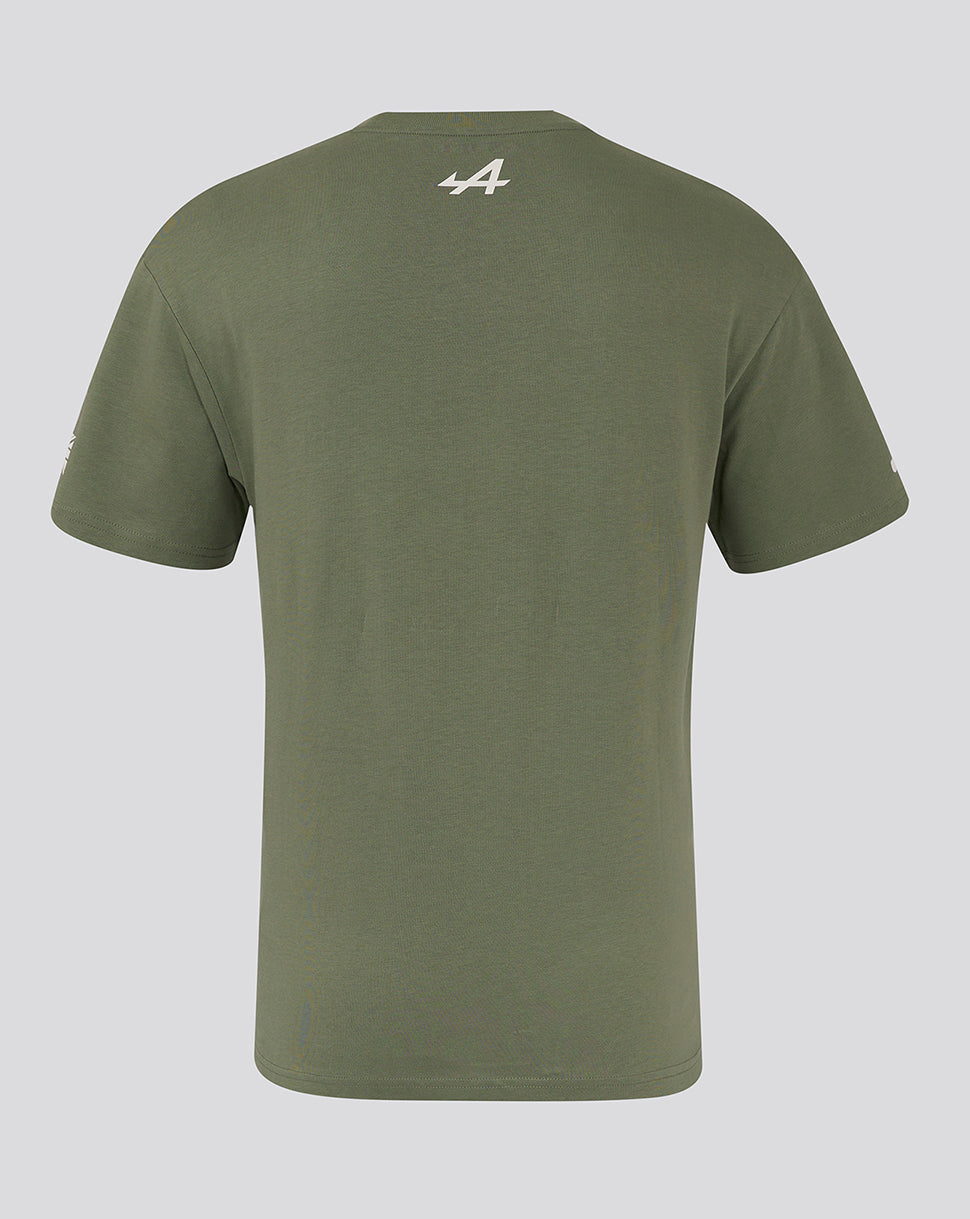 BWT ALPINE FORMULA ONE TEAM SILVERSTONE OVERSIZED T-SHIRT UNISEX - GREEN