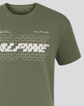 BWT ALPINE FORMULA ONE TEAM SILVERSTONE OVERSIZED T-SHIRT UNISEX - GREEN