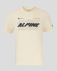 BWT Alpine Formula One Team T-Shirt Silverstone Oversized Unisexe - BEIGE