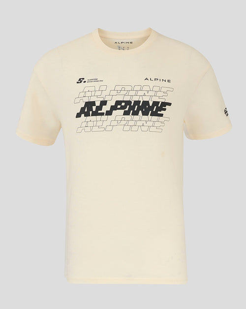BWT ALPINE FORMULA ONE TEAM SILVERSTONE OVERSIZED T-SHIRT UNISEX - EGRET