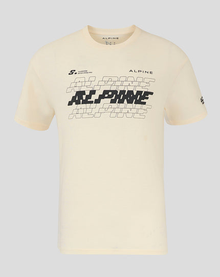BWT ALPINE FORMULA ONE TEAM SILVERSTONE OVERSIZED T-SHIRT UNISEX - EGRET