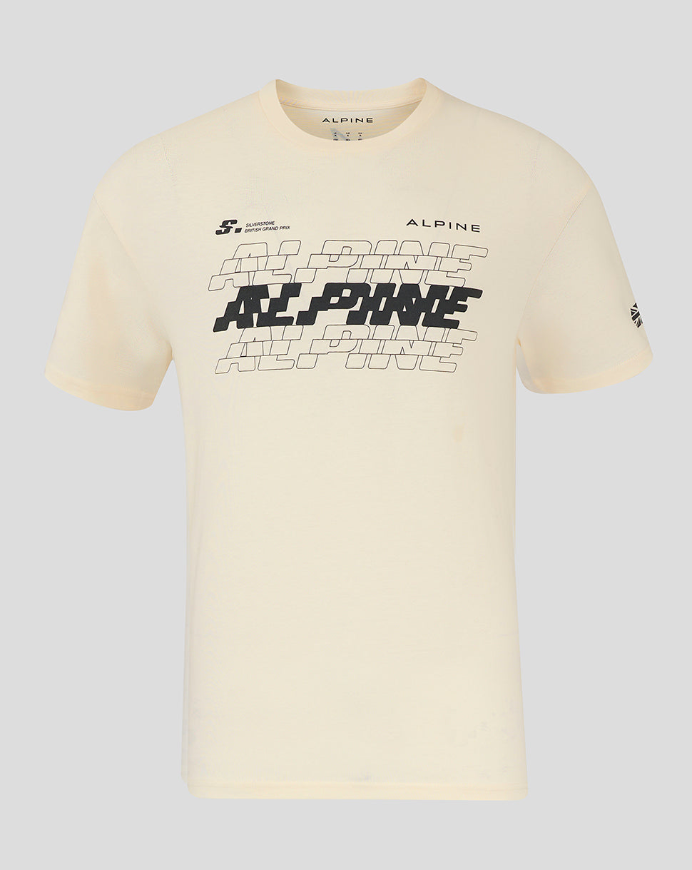 BWT ALPINE FORMULA ONE TEAM SILVERSTONE OVERSIZED T-SHIRT UNISEX - EGRET