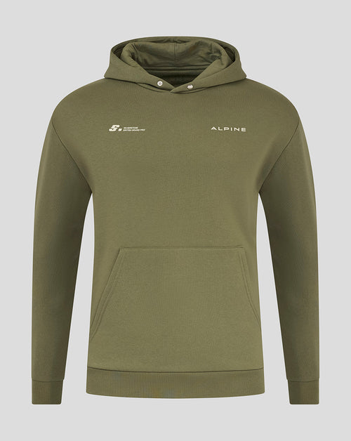 BWT ALPINE FORMULA ONE TEAM SILVERSTONE OVERSIZED OVERHEAD HOODIE UNISEX  - GREEN
