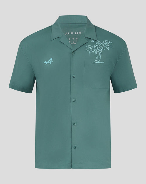BWT Alpine Formula One Team Unisex Miami Oversized Short Sleeve Bowling Shirt