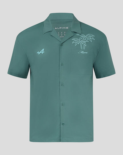 BWT Alpine Formula One Team Unisex Miami Oversized Short Sleeve Bowling Shirt