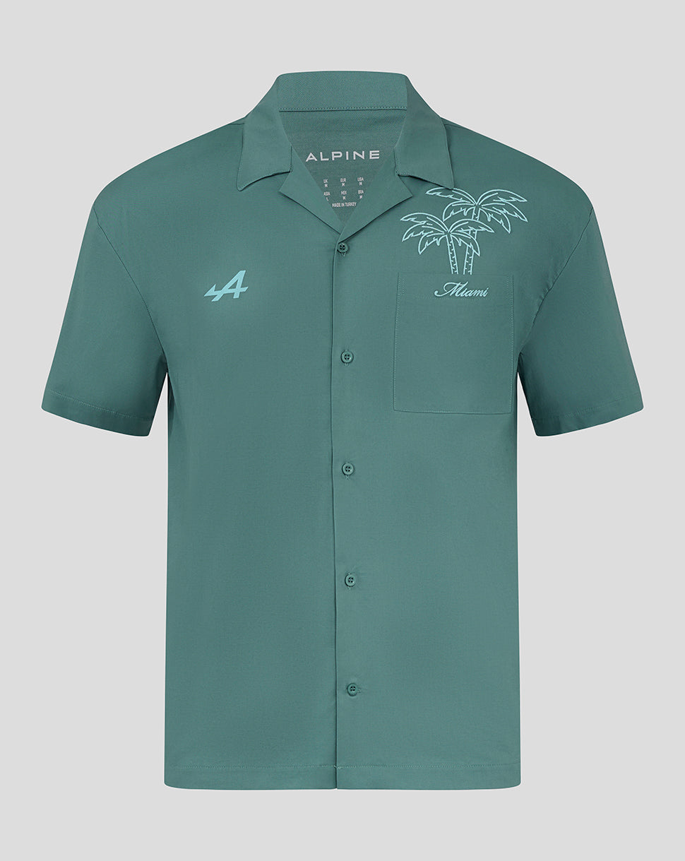 BWT Alpine Formula One Team Unisex Miami Oversized Short Sleeve Bowling Shirt