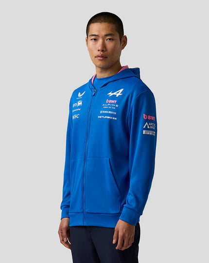 Official Unisex BWT Alpine Formula One Team Zip Hoodie