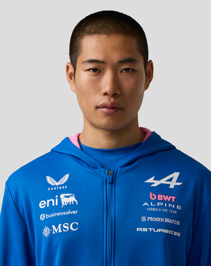 Official Unisex BWT Alpine Formula One Team Zip Hoodie