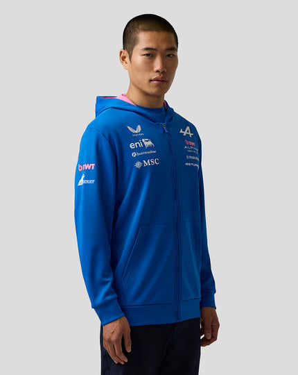 Official Unisex BWT Alpine Formula One Team Zip Hoodie