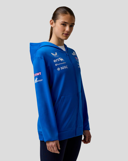 Official Unisex BWT Alpine Formula One Team Zip Hoodie
