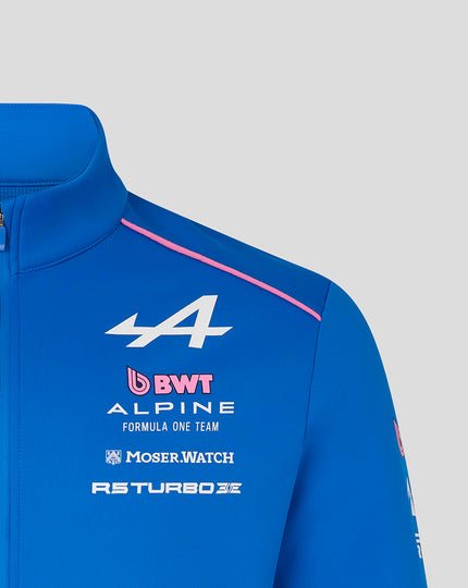 Official Unisex BWT Alpine Formula One Team Soft Shell Jacket