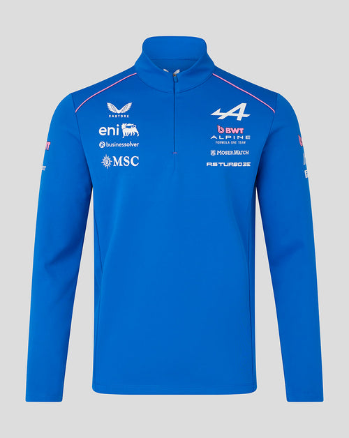 Official Unisex BWT Alpine Formula One Team Quarter Zip Midlayer