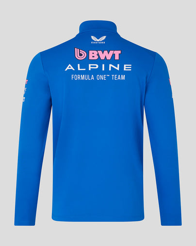 Official Unisex BWT Alpine Formula One Team Quarter Zip Midlayer
