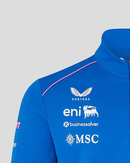 Official Unisex BWT Alpine Formula One Team Quarter Zip Midlayer